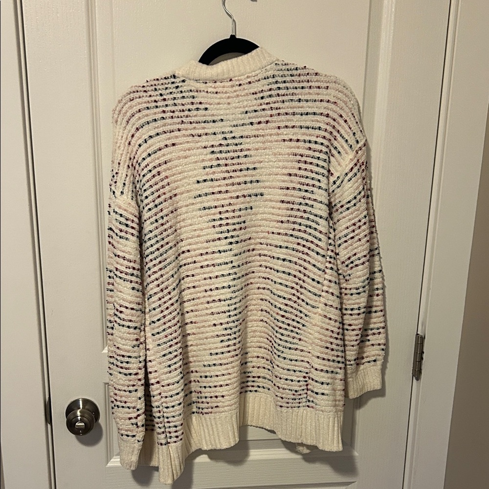 Maurices Cream and Multicolor Women's Cardigan - Picture 4 of 5